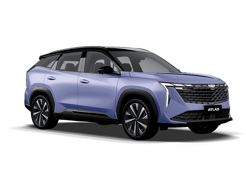 Купить Geely Atlas NEW в Челябинске - Starry Blue / Серо-голубой металлик